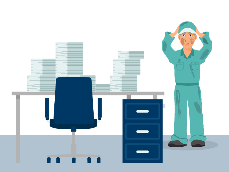 Geen overzicht en controle Technische Dienst